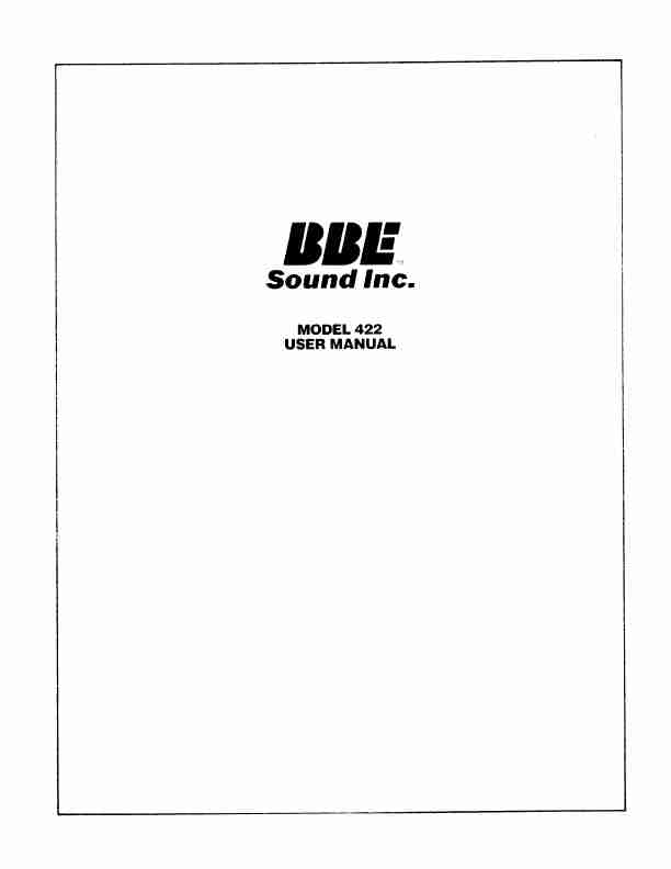 BBE Stereo Amplifier BBE 422-page_pdf